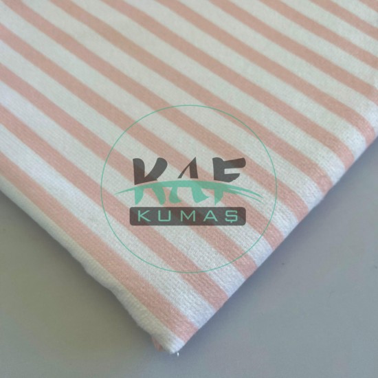 Havlu Kumaş | Pembe Çizgili Havlu Kumaş | Pembe Çizgili