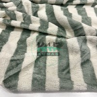 Bambulu Havlu Kumaş | Yeşil Çizgili 