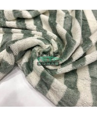 Bambulu Havlu Kumaş | Yeşil Çizgili 