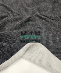 3 İplik Şardonlu Kumaş | Jakarlı Siyah-Beyaz