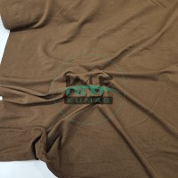 Penye %95 Pamuk %5 Elastan İki İplik Kumaş | Kahve