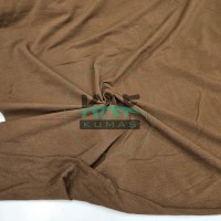 Penye %95 Pamuk %5 Elastan İki İplik Kumaş | Kahve