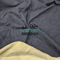 3 İplik Şardonlu Kumaş | Jakarlı Lacivert