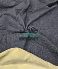 3 İplik Şardonlu Kumaş | Jakarlı Lacivert