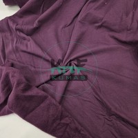 Penye %95 Pamuk %5 Elastan Şardonlu İki İplik Kumaş | Mürdüm