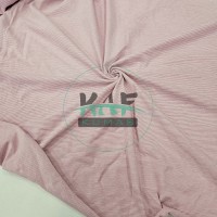 Baskılı Pamuk Penye Süprem Kumaş | Pembe Çizgili