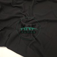 Jakarlı Kaşkorse Kumaş | Siyah