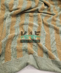 Bambulu Havlu Kumaş | Yeşil Çizgili