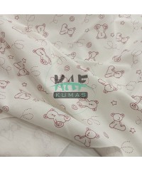 Ayıcık Baskılı Süprem Kumaş