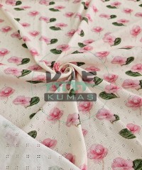 Delikli Ribana Kumaş | 100% Pamuk | Desen 8 Delikli Ribana Kumaş | 100% Pamuk | Desen 8