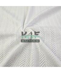 Ekru Delikli Pointelle Ribana Kumaş | 100% Pamuk | Model-9