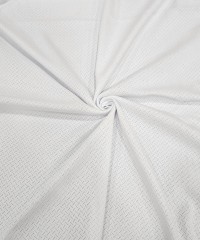 Beyaz Delikli Pointelle Ribana Kumaş | 100% Pamuk | Model-12