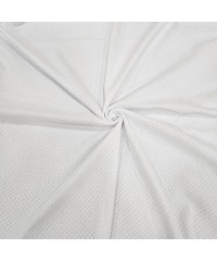 Beyaz Delikli Pointelle Ribana Kumaş | 100% Pamuk | Model-12