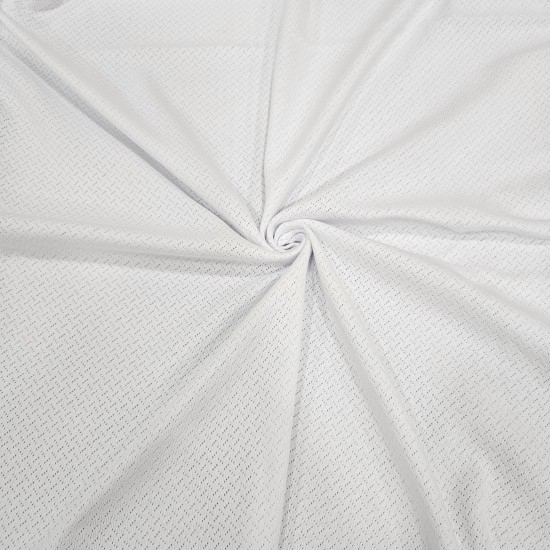 Beyaz Delikli Pointelle 1 mt Ribana Kumaş | 100% Pamuk | Model-12