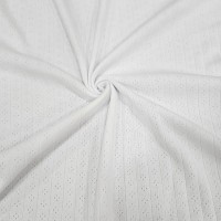 Beyaz Delikli Ribana Kumaş | 100% Pamuk | Model-10 Beyaz Delikli Ribana Kumaş | 100% Pamuk | Model-10