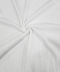 Beyaz Delikli Ribana Kumaş | 100% Pamuk | Model-10 Beyaz Delikli Ribana Kumaş | 100% Pamuk | Model-10