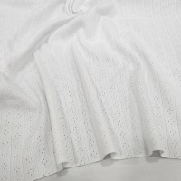 Beyaz Delikli Ribana Kumaş | 100% Pamuk | Model-10 Beyaz Delikli Ribana Kumaş | 100% Pamuk | Model-10