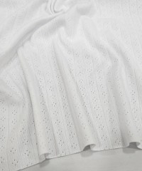 Beyaz Delikli Ribana Kumaş | 100% Pamuk | Model-10 Beyaz Delikli Ribana Kumaş | 100% Pamuk | Model-10