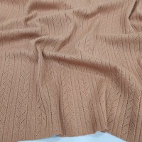 Mocha Mousse Delikli Ribana Kumaş | 100% Pamuk | Model-7 Mocha Mousse Delikli Ribana Kumaş | 100% Pamuk | Model-7
