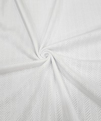 Beyaz Delikli Pointelle Ribana Kumaş | 100% Pamuk | Model-9 Beyaz Delikli Pointelle Ribana Kumaş | 100% Pamuk | Model-9