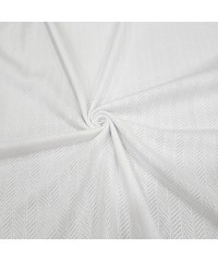 Beyaz Delikli Pointelle Ribana Kumaş | 100% Pamuk | Model-9 Beyaz Delikli Pointelle Ribana Kumaş | 100% Pamuk | Model-9