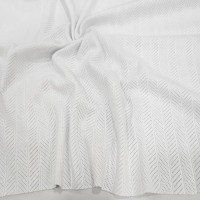 Beyaz Delikli Pointelle Ribana Kumaş | 100% Pamuk | Model-9 Beyaz Delikli Pointelle Ribana Kumaş | 100% Pamuk | Model-9