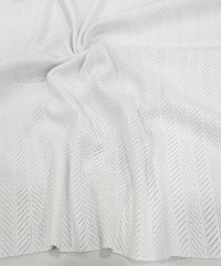 Beyaz Delikli Pointelle Ribana Kumaş | 100% Pamuk | Model-9 Beyaz Delikli Pointelle Ribana Kumaş | 100% Pamuk | Model-9