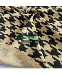 Baskılı %100 Pamuk İnterlok Kumaş |  KAZAYAĞI DESEN V-2