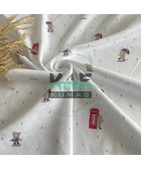 Baskılı Penye İnterlok Kumaş | Ayıcık