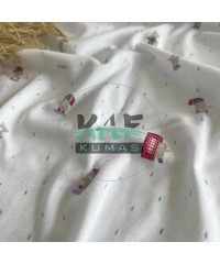 Baskılı Penye İnterlok Kumaş | Ayıcık