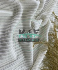 Fitilli Kadife Kumaş | Ekru Fitilli Kadife Kumaş | Ekru