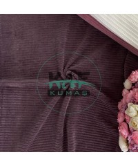 Fitilli Kadife Kumaş | Mürdüm