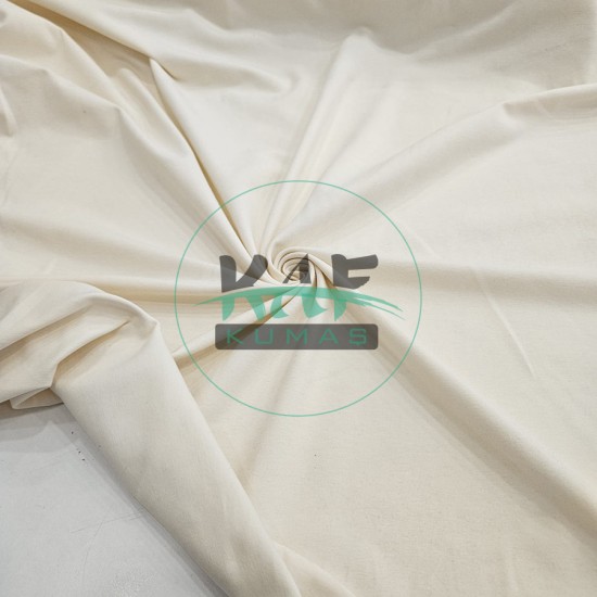 Penye Süprem Parça Kumaş | %100 Pamuk | Krem