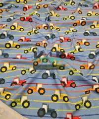 Dijital Baskılı Penye Süprem Kumaş | Arabalar