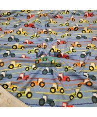 Dijital Baskılı Penye Süprem Kumaş | Arabalar
