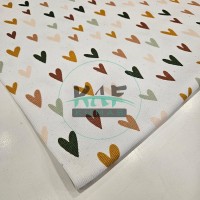 Hardal Kalp Desenli Kaşkorse Kumaş