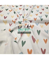 Soft Kalpler Desenli Kaşkorse Kumaş