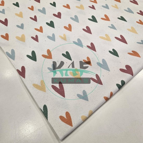 Soft Kalpler Desenli Kaşkorse Kumaş