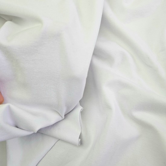 Likralı Süprem Kumaş | Üstü Fırçalı Kadifemsi Penye | Ekru