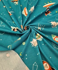 Uzay Baskılı Süprem Kumaş