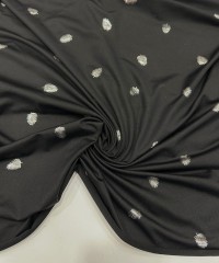 Baskılı Polyester Süprem Kumaş | Yaprak Desenli