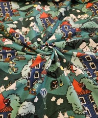 Dijital Baskılı Penye Süprem Kumaş | Moomins