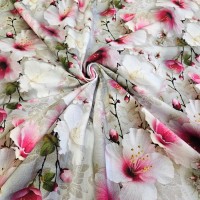 Dijital Baskılı Penye Süprem Kumaş | Sakura