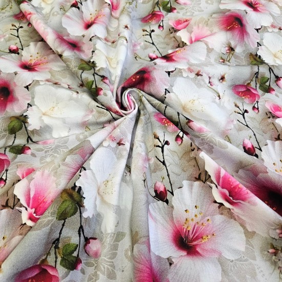 Dijital Baskılı Penye Süprem Kumaş | Sakura