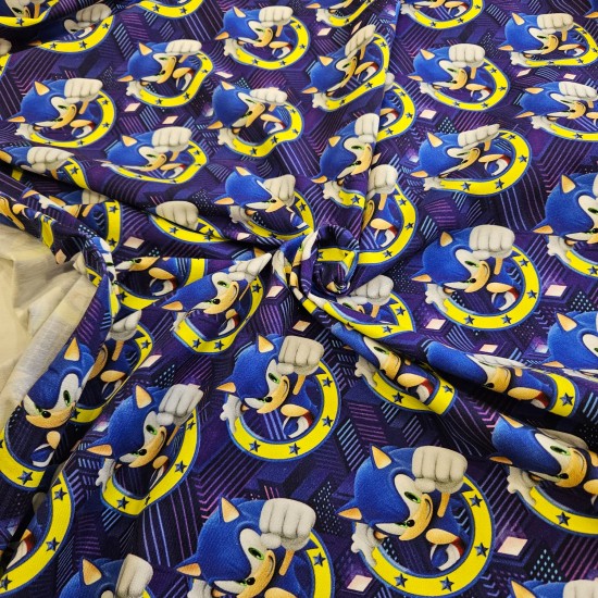 Dijital Baskılı Penye Süprem Kumaş | Sonic