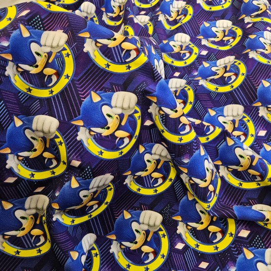 Dijital Baskılı Penye Süprem Kumaş | Sonic