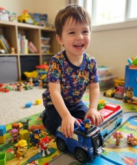 Dijital Baskılı Penye Süprem Kumaş | Paw Patrol