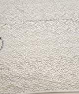 Beyaz Zemin Köpekler Desen Pano Kumaş