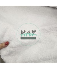  Pamuklu Havlu Parça Kumaş | Uzun Havlu Beyaz  (390 gr)