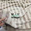Bambulu Havlu Kumaş | Krem Çizgili